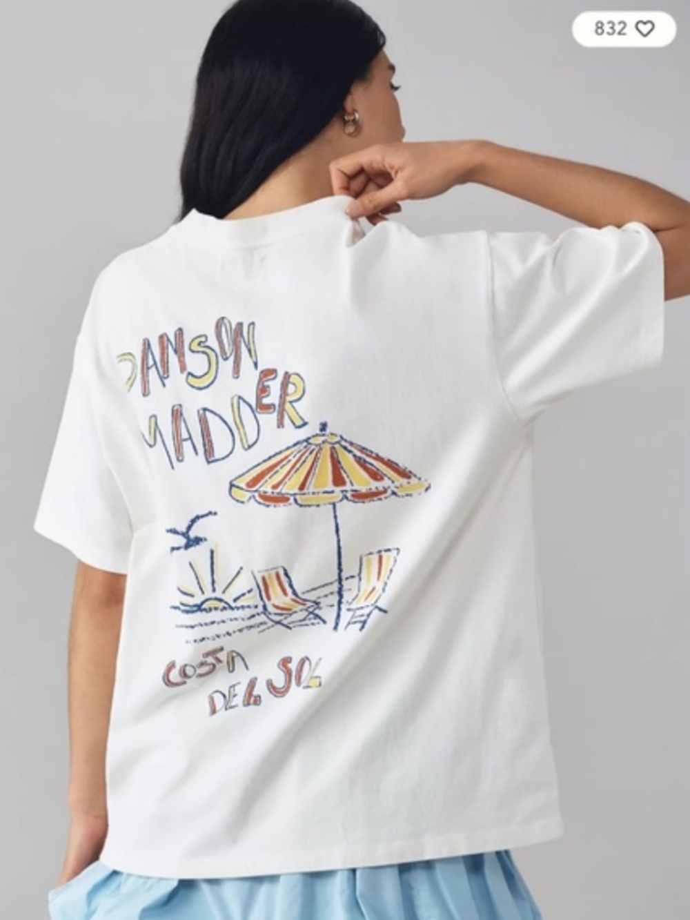 NWT Damson Madder Costa Del Sol Tshirt